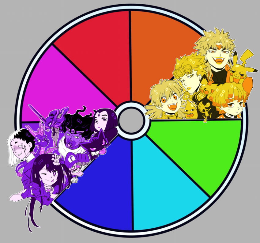 「Purple is done! Next? Red! Suggest red c」|Gamu 🐠✨🌸のイラスト