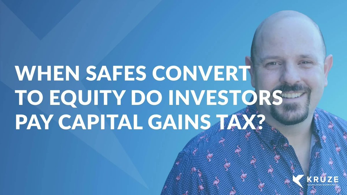 KruzeConsulting's tweet image. Do Investors Pay Capital Gains on Converted SAFE Notes? buff.ly/3mcjRjr  #safenotes #investors #startupinvestment