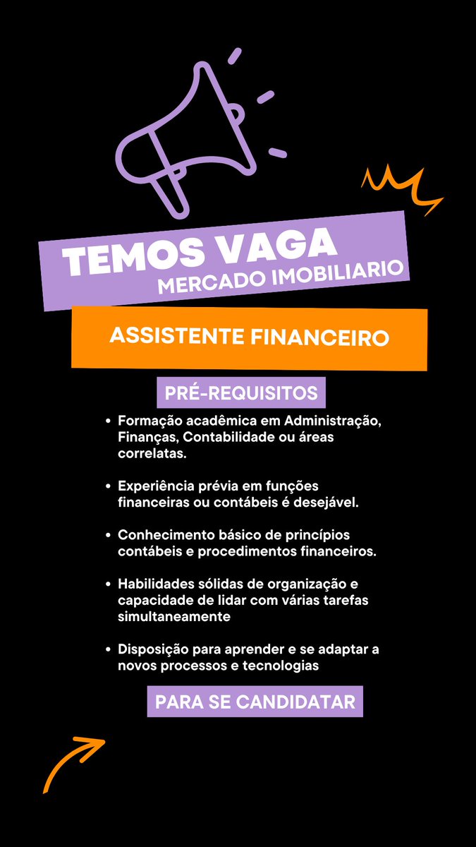 RifaiGabriel's tweet photo. Vaga: Assistente Financeiro

Estou em busca de um(a) Assistente Financeiro(a) altamente organizado(a) e dedicado(a) para integrar nossa equipe financeira em São Paulo.

Cadastre-se 👇
https://t.co/PXslZSL0mV

#assistentefinanceiro
#vagadeemprego
#mercadoimobiliario
#oportunidade https://t.co/sazffzjwoT