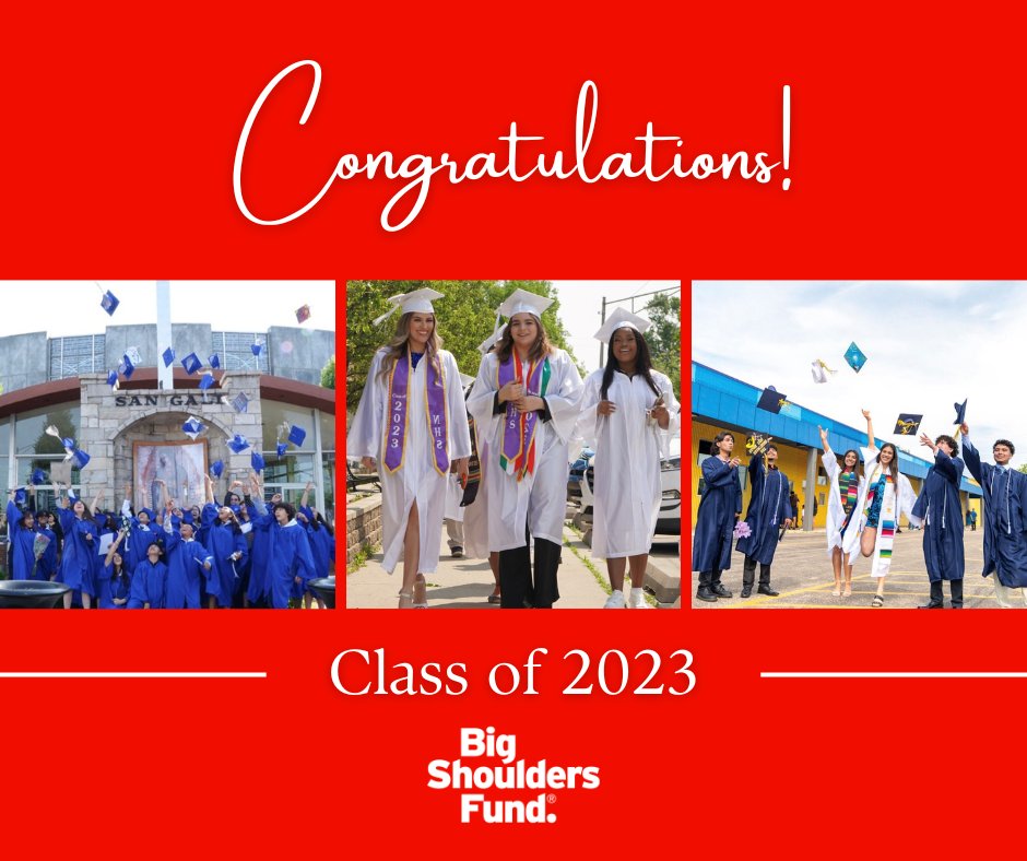 Join us in congratulating the Class of 2023! We are proud of all of our scholars and are honored to have the chance to witness their growth throughout the years.
#bigshouldersfund #Classof2023