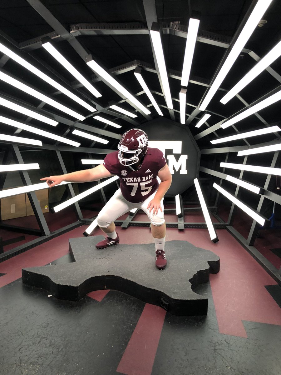 Great day in Aggieland! Thank you <a href="/AggieFootball/">Texas A&M Football</a> <a href="/LouieAddazio/">Coach Louie Addazio</a> and all of the coaches and staff for a great camp and visit! 
<a href="/Bastrop_Bears/">Bastrop Bears Football</a> <a href="/JGriedl/">Jake Griedl</a> <a href="/1zonedawg/">Kyle Spano</a> <a href="/9ine0Elite/">NINE 0 ELITE TRAINING ACADEMY</a> 
#GigEm