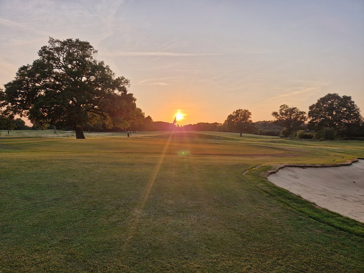 Evening wetting agent application. Bring on the storm... one can dream.