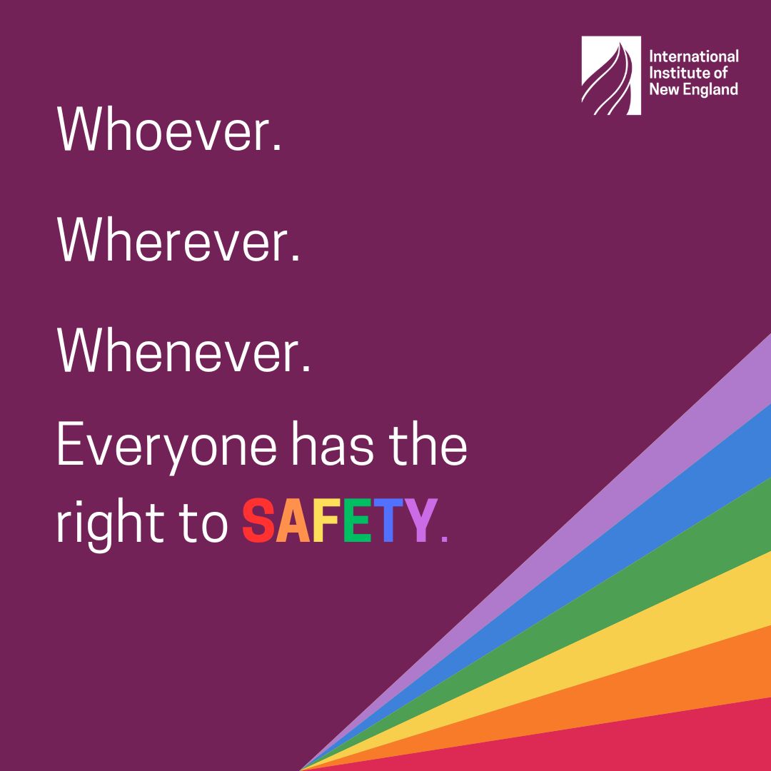 During Pride month, and every month, IINE stands with refugees and immigrants that are a part of the LGBTQIA+ community. #Pride
#refugee #immigrant #migrant #NewEngland #LGBTQ