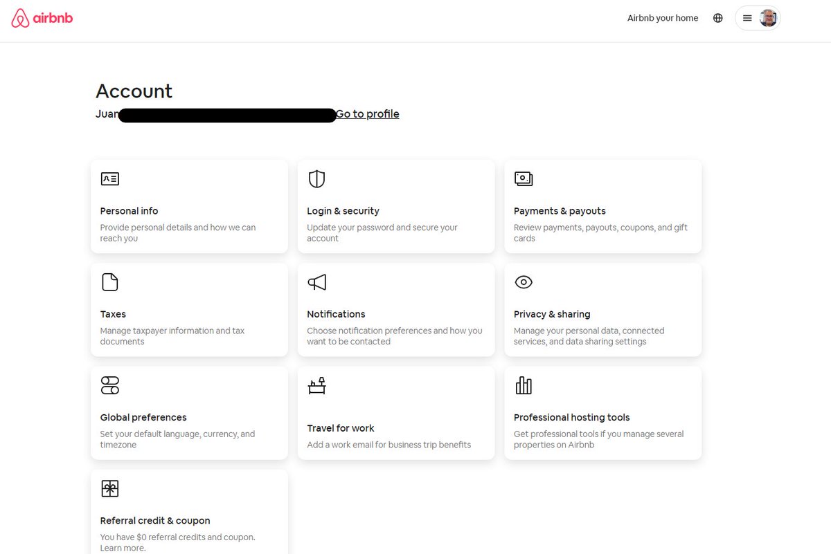 juanchernandez's tweet photo. @Airbnb Given full access to an account I did not create.  I have been trying to report someone creating an account with my email for over 2 weeks with no success.  Endless "Someone will contact you soon", but nothing.  I just attempted to log into this account and: https://t.co/CVxdErtM7H