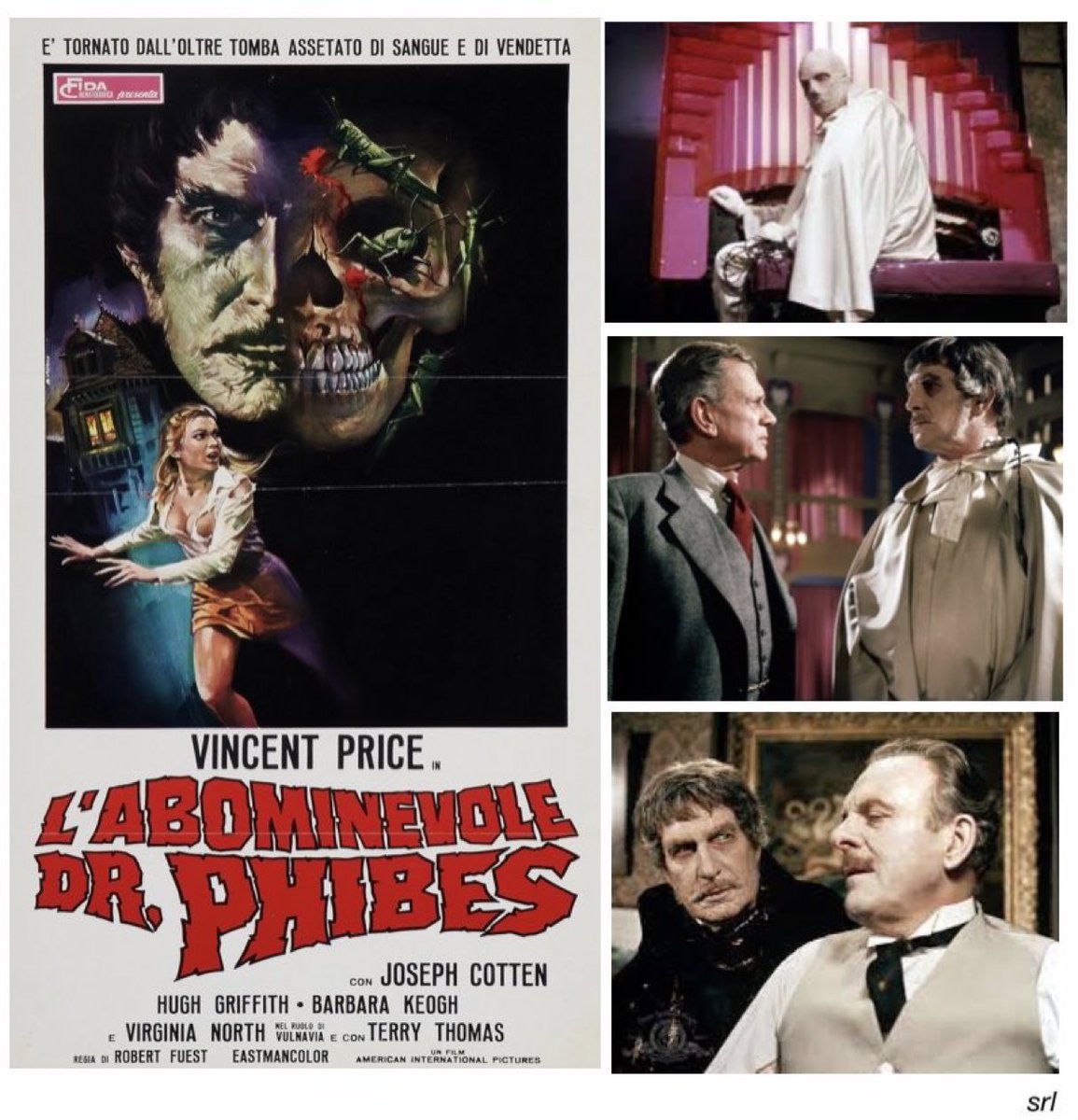 9:05pm TODAY on @TalkingPicsTV 

The 1971 #DarkComedy #Horror film🎥 “The Abominable Dr. Phibes” directed by #RobertFuest and co-written with #WilliamGoldstein & #JamesWhiton

🌟#VincentPrice #JosephCotten #PeterJeffrey #VirginiaNorth #HughGriffith #TerryThomas #JohnLaurie