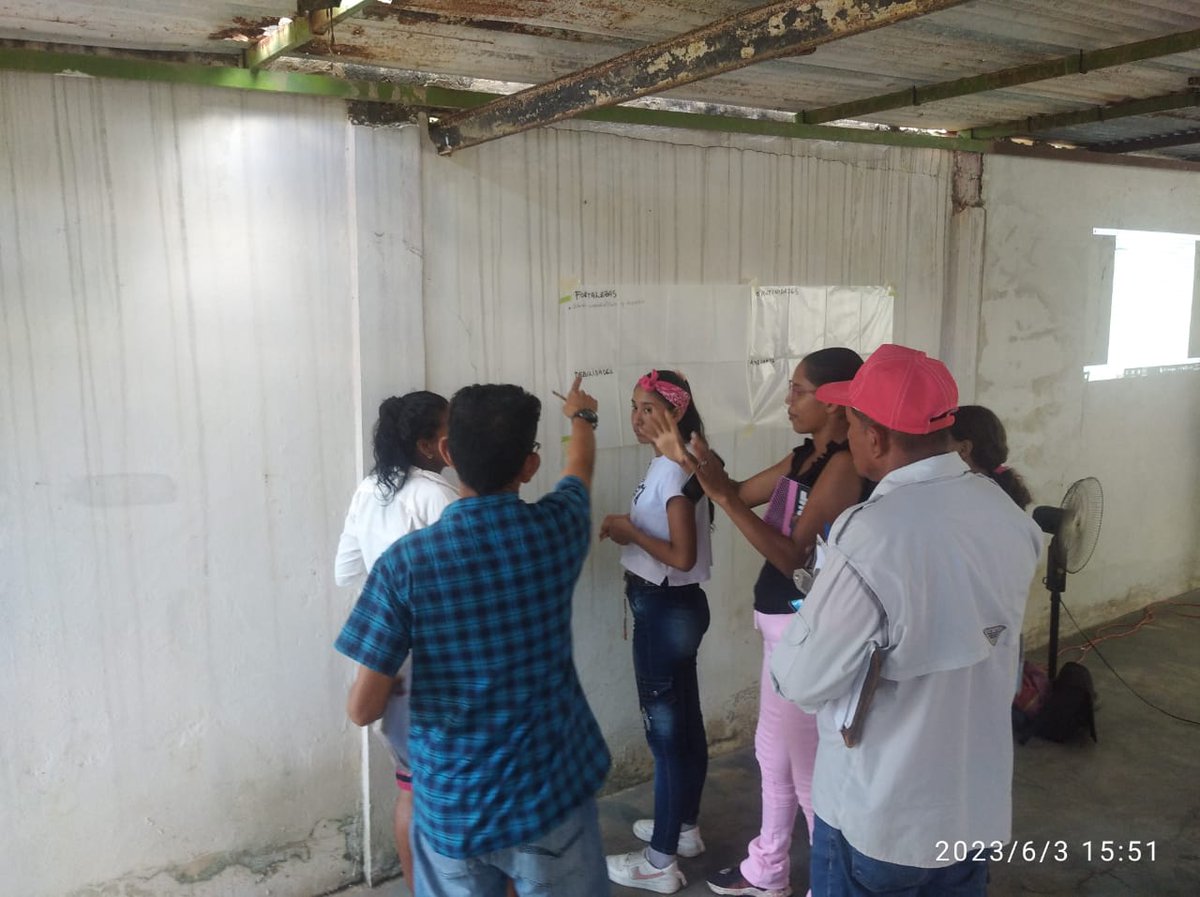 Ccciudadania's tweet photo. Algunas imágenes del pasado taller planificación estrategica situacional.

El objetivo del taller fue facilitar las herramientas para realizar una matriz FODA para generar un plan estratégico en la comunidad.

Uno de los ejercicios fue realizar un perfil de líder comunitario. https://t.co/Sk3XhrhbZF