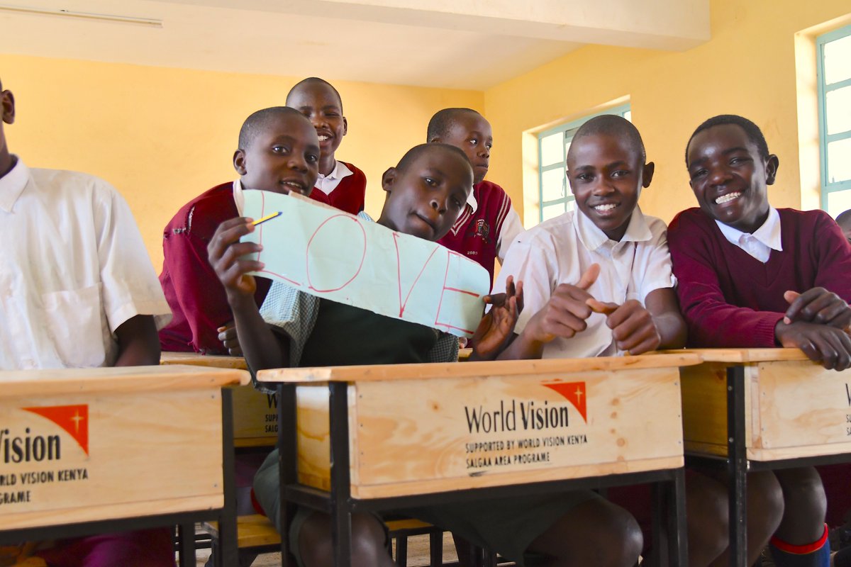 WorldVisionKE's tweet photo. We are thankful for donations and support from Kenyans, corporate partners, and @NakuruCountyGov which have brought immense joy and hope to the children of Chepseon Primary School in Salgaa. #TransformSalgaa https://t.co/bAuo4SPrGV
