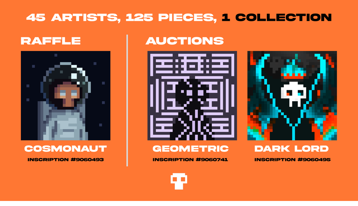GHOST 🟧

Very unique 3 pieces, Cosmonaut by <a href="/PixeliusArt/">Pixelius</a> , Geometric by <a href="/ShadowwGKD/">Shadoww</a> and Dark Lord by <a href="/cryptowwn/">Cryptowwn ▽</a> 

Links below 👇