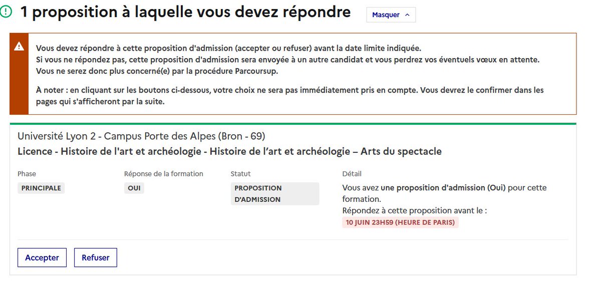 ptn les frères le seul voeu Parcoursup ou j'ai été pris c'est une formation que j'ai mis pour rire dans une école de Cirque j'ai été accepté HAHAHA frère les examinateur il ont ouvert mon dossier ils ont vue 'Roulade en classe' 'cri dans les couloir' chui mort