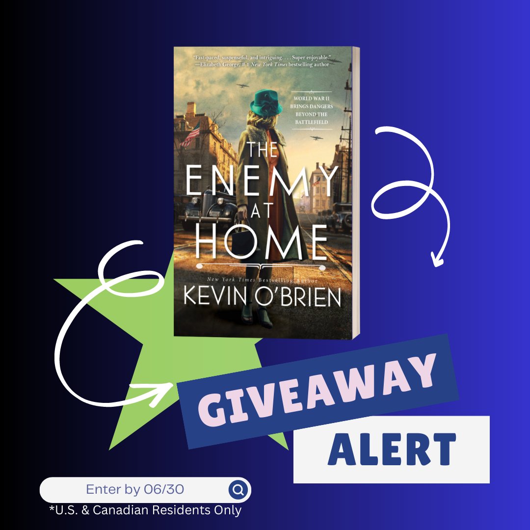KensingtonBooks's tweet photo. You could be one of the lucky readers to win a copy of #KevinOBrien's historical suspense novel, THE ENEMY AT HOME: https://t.co/YHDbTZm7GB https://t.co/ADe9NrNMMY