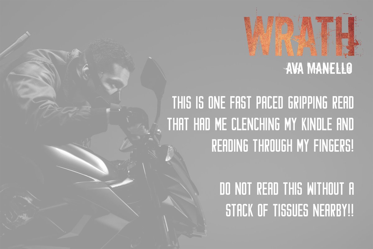 Wrath (A Hellion MC Novella) by Ava Manello 

Buy now: books2read.com/u/bwylly

Be warned, it will leave your emotions in tatters. 

#MCRomance #RomanticSuspense #AvaManello #koboplus