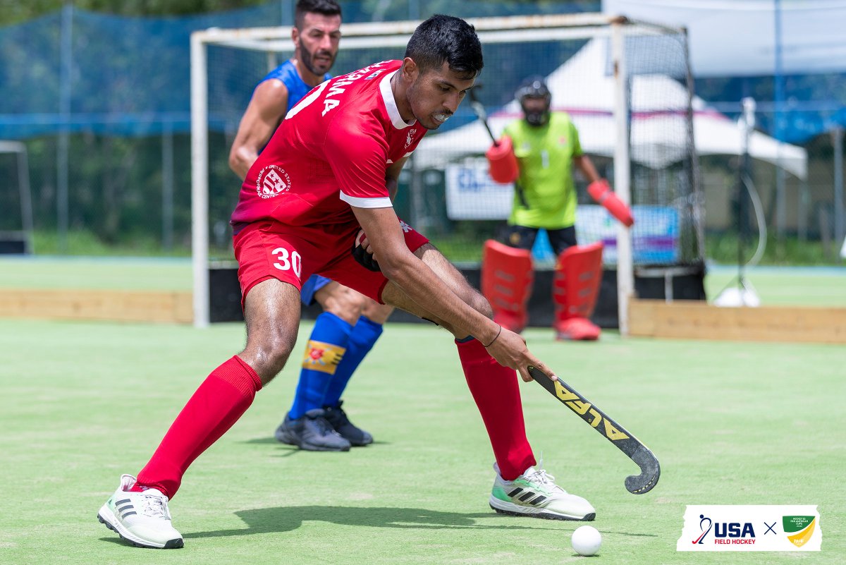 The U.S. Men’s National Team will advance to the 2023 Hockey5s Pan American Cups Semifinals with a victory over Costa Rica. Scoreless until after five minutes in, USA opened up and tallied two goals in each half to shutout their opponent 4-0.🇺🇸

go.teamusa.org/3X1eC48

#5PAC2023