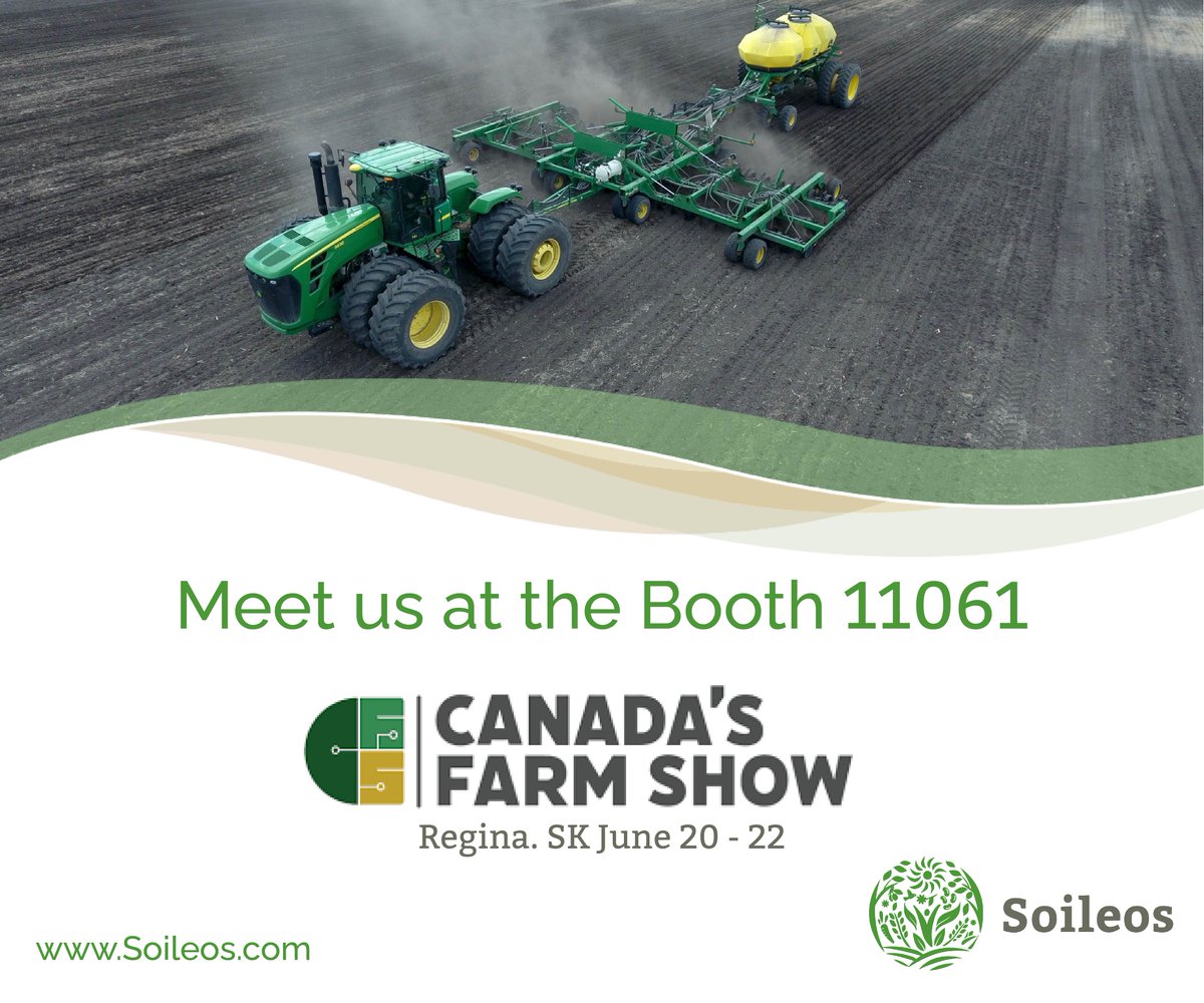 We're counting down the days to <a href="/cfsreginask/">Canada's Farm Show Regina, SK</a>, where we will showcase #Soileos, a trusted and unique crop nutrition solution. Connect with us at booth 11061 to learn more about our extensive trials across the West. See you there! #InnovationInAg #AgtTech #CFS #4Rs #CdnAg