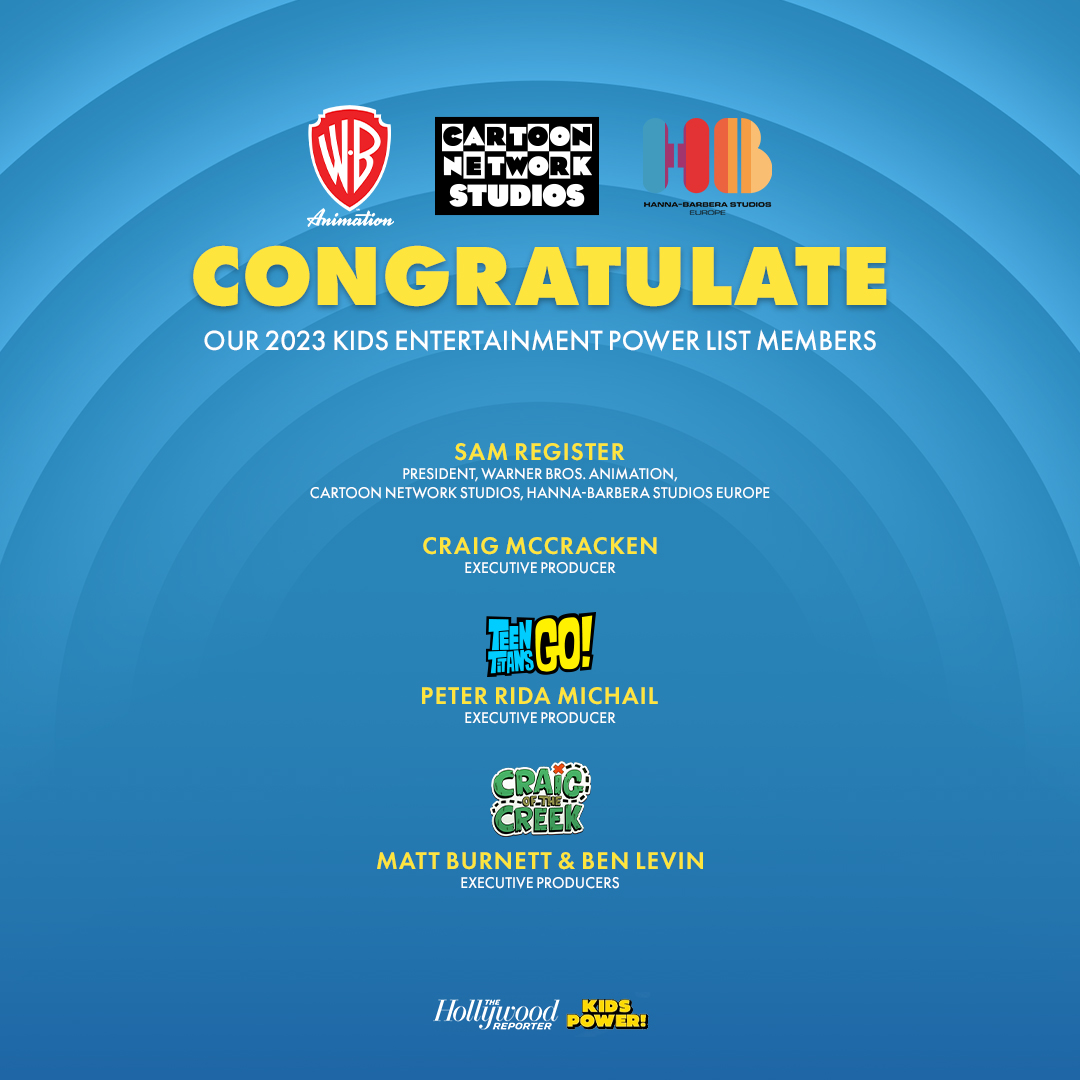 Congratulations to Warner Bros. Television Group's honorees featured in @THR's Kids Entertainment Power List!