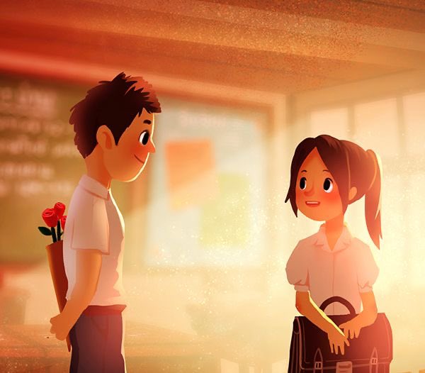 "الوقوع في حُب شخص حنون نجاة.❤️"