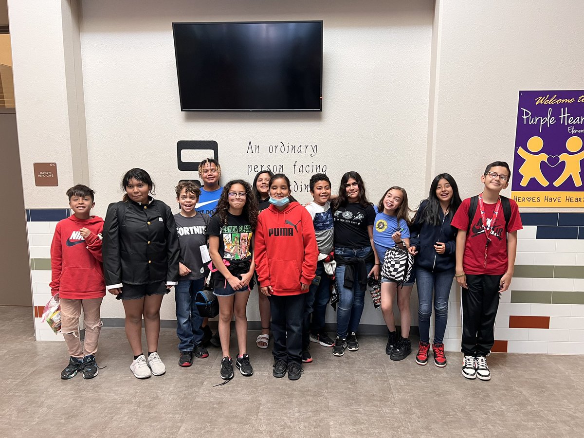 Alyssa Villanueva (@avillanueva_phe) on Twitter photo And just like that… summer school is over! We had such a blast with these 5th grade scholars. May your journey in middle school treat you well! Wish you all the best!💜 #heroshaveheart #thrive <a href="/PurpleHeart_ES/">Gloria Aguirre</a> And just like that… summer school is over! We had such a blast with these 5th grade scholars. May your journey in middle school treat you well! Wish you all the best!💜 #heroshaveheart #thrive <a href="/PurpleHeart_ES/">Gloria Aguirre</a>