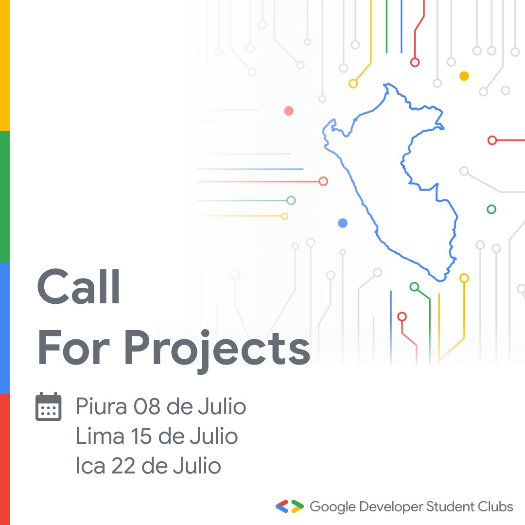gdsc_peru's tweet image. ¡Atención, mentes creativas!🚀

Si tienes un proyecto innovador, esta es tu oportunidad de mostrarlo al mundo. Únete a nosotros y sé parte de esta experiencia tecnológica única. ¡Inscríbete ahora y muestra tu talento!

🔗bit.ly/cfp-gdsc-fest-…

#GDSCFestPerú2023 #CallForProjects