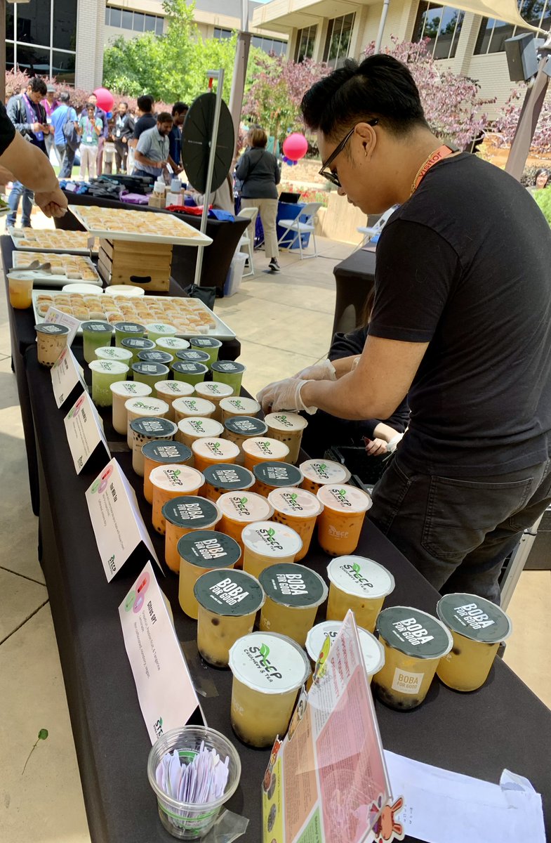 JumaVentures's tweet photo. We loved bringing STEEP Creamery &amp; Tea's #bobaforgood to our friends at @eBay in the Bay Area! Thank you for having us and for supporting youth as they work toward skills to propel them forward in careers and in life. https://t.co/PCyXAw29dr