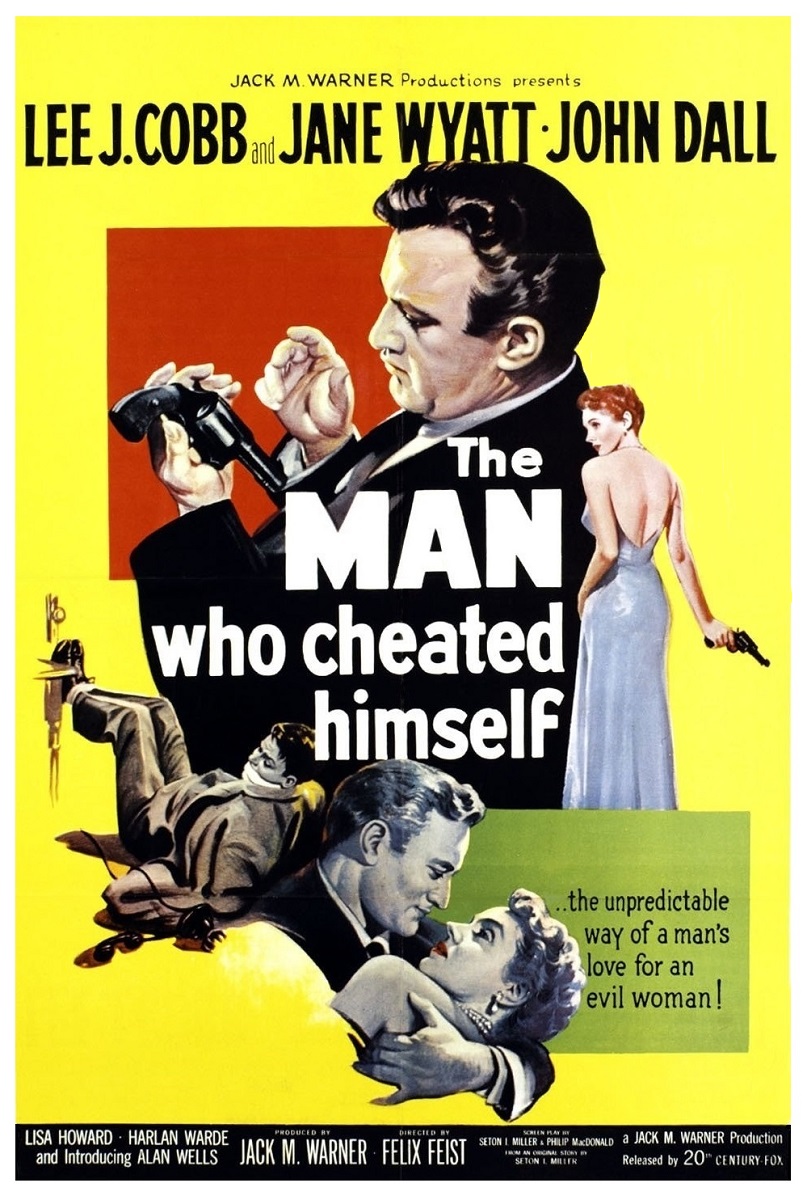 #CarolineMunro is back in THE CELLAR CLUB at 11pm to give us the lowdown on #LeeJCobb in THE MAN WHO CHEATED HIMSELF (1950) which follows... #TPTVsubtitles