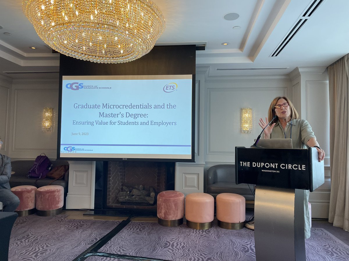 JulieJMasterson's tweet photo. Excited to start the convening on microcredentials hosted by @CGSGradEd and ETS. https://t.co/z9Z2jvWClL