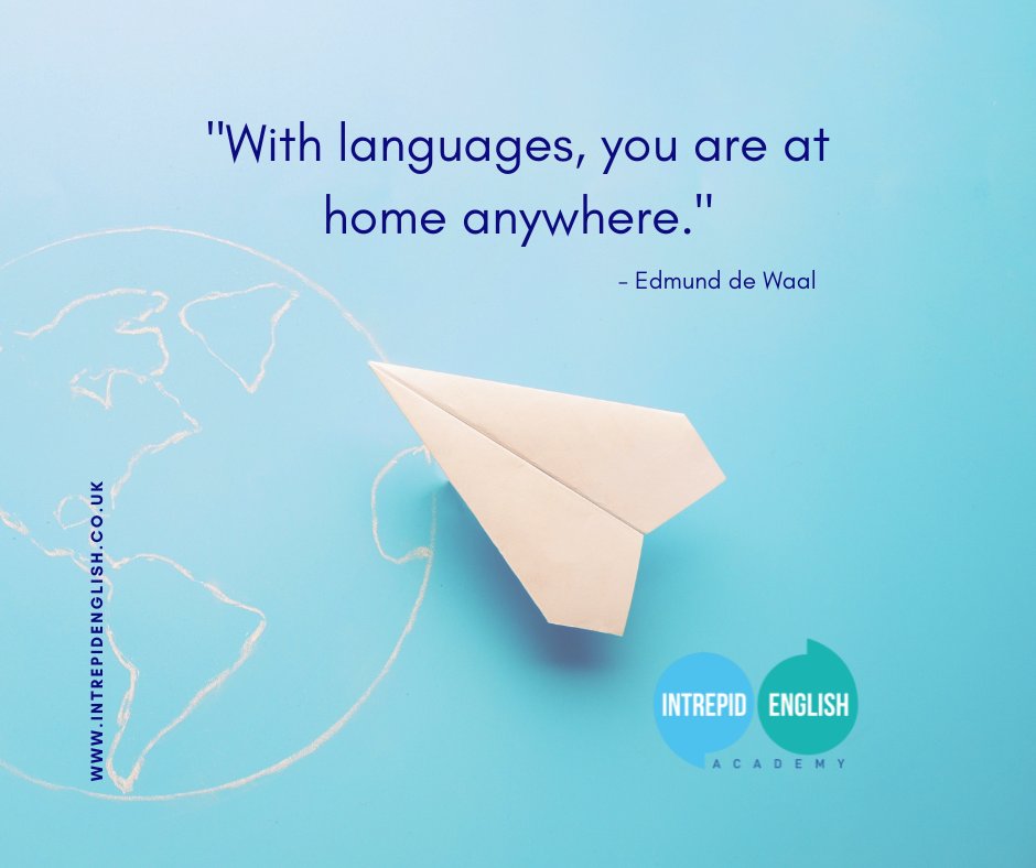 At Intrepid English, we are proud to have students and teachers from all over the world! 🌍

What do you think about this quote? Has learning a language helped you to feel more at home?

#intrepidenglish #languages #quoteoftheday #globallanguages