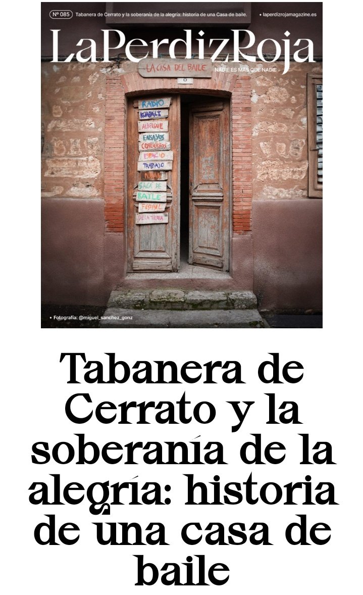 UniversidaRural's tweet photo. Muchas gracias a @LPRmagazine por este excepcional reportaje sobre nuestro pueblo, nuestra Universidad Rural y sobre la Soberanía de la Alegría ,esa que se materializa en proyectos como #LaCasaDelBaile 🏡

https://t.co/5C8UqXvLFq https://t.co/IIWFIgASex