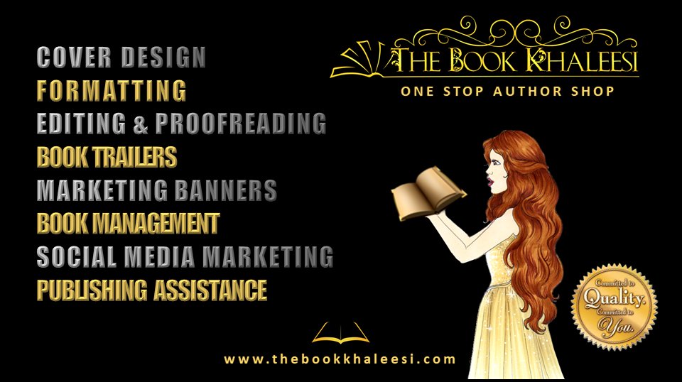 THE BOOK KHALEESI
Visit us at 👉 thebookkhaleesi.com  
Taking care of #authors and their #books since 2014.

#IARTG #coverdesign #booktrailers #formatting
#marketing #socialmediapromotion #banners #websites
#editing #proofreading