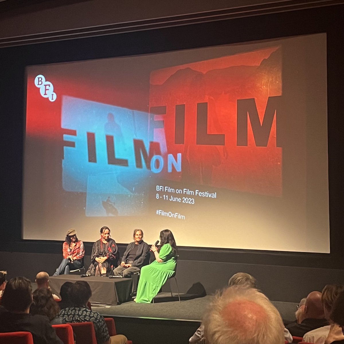 Amazing to see my favourite British director Lynne Ramsay introducing her masterpiece Morvern Callar at #FilmOnFilm festival with Samantha Morton, Robyn Slovo & @Kimlovesfilms. Thank you @BFI !