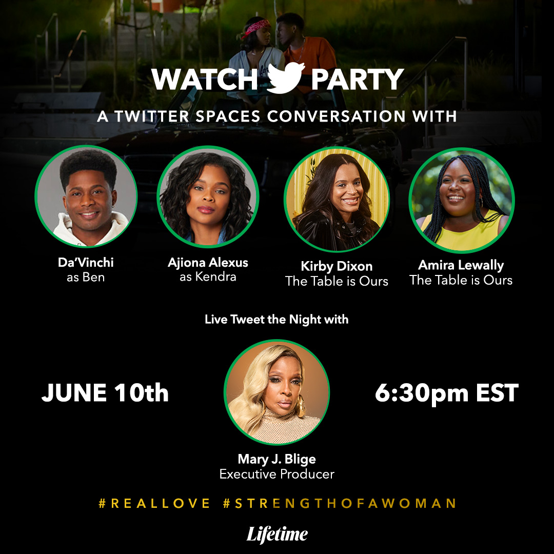 lifetimetv's tweet image. TOMORROW join us for a Twitter Watch Party with @daVinchijuste and @AjionaAlexus. We will be having a Twitter Spaces conversation to kick off the night at 6:30 pm EST / 3:30 pm PST ❤️ #RealLove