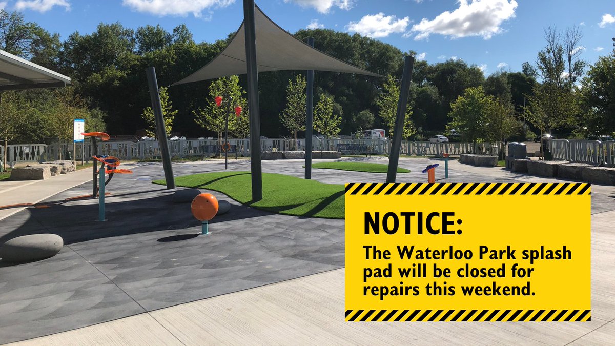 City of Waterloo on Twitter "Closure notice ⚠️ The Waterloo Park