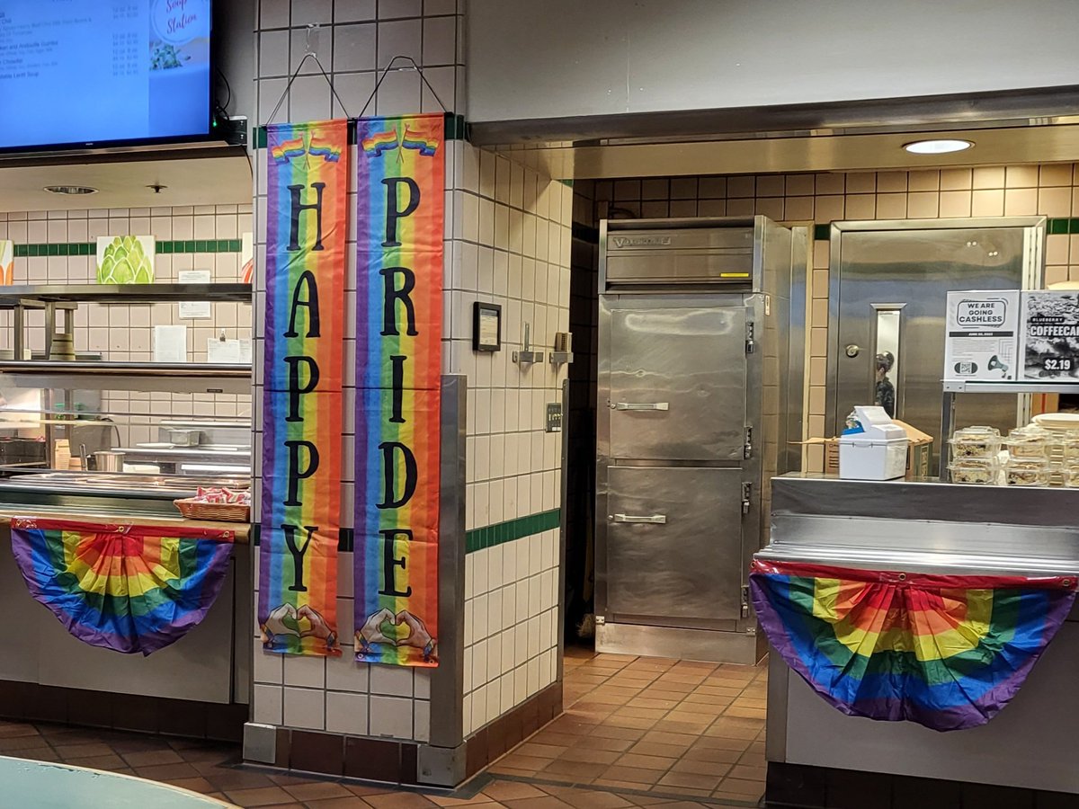 andreagamez04's tweet photo. @UWMedicine thank you for displaying the "Happy Pride" banners!! #supportLGBTQIA #lesbianPA #married lesbian #bmt https://t.co/xvuayBmLZF