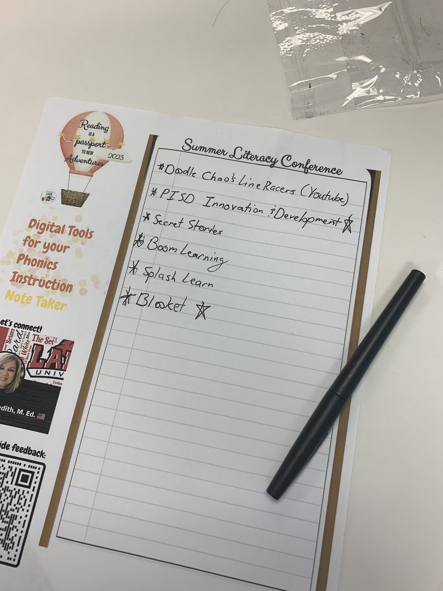 Great Ice Breaker!! Very engaging and informational… Learned lots of ideas on taking literacy to the next level through Technology 👍🏽 #PISDSLC2023