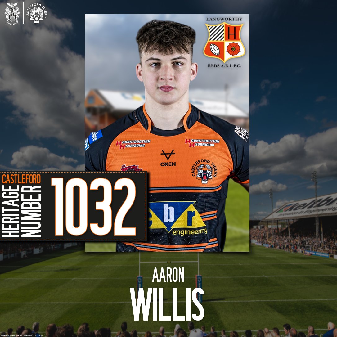 🏉 DEBUT 🐯 WILLIS

🐯1⃣0⃣3⃣2⃣

Aaron Willis on making his debut for Castleford Tigers Rugby League, Aaron is the 1032nd player to play for Castleford.

🏉 Aaron Willis Heritage Number: 1032

👏Congratulations Aaron👏

#COYF #CasTigers