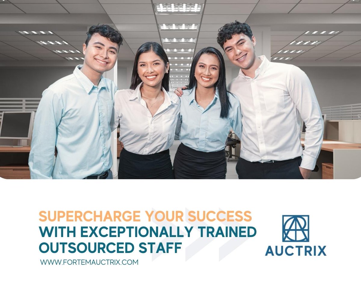fortemauctrix's tweet photo. Auctrix provides more than outsourced staff - we ensure your business thrives with trained, diligent employees. 

Choose us for expertise, quality, and the best workforce. 

#Auctrix #BPO #Outsourcing #BusinessGrowth https://t.co/Bqn3XjuAGH