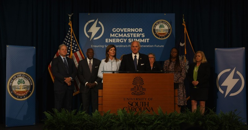 henrymcmaster's tweet photo. We have experienced unprecedented economic success and population growth in recent years, and with that comes a need for greater energy generation. Today, I established powerSC to ensure we can meet these increased demands while keeping energy costs low for consumers.