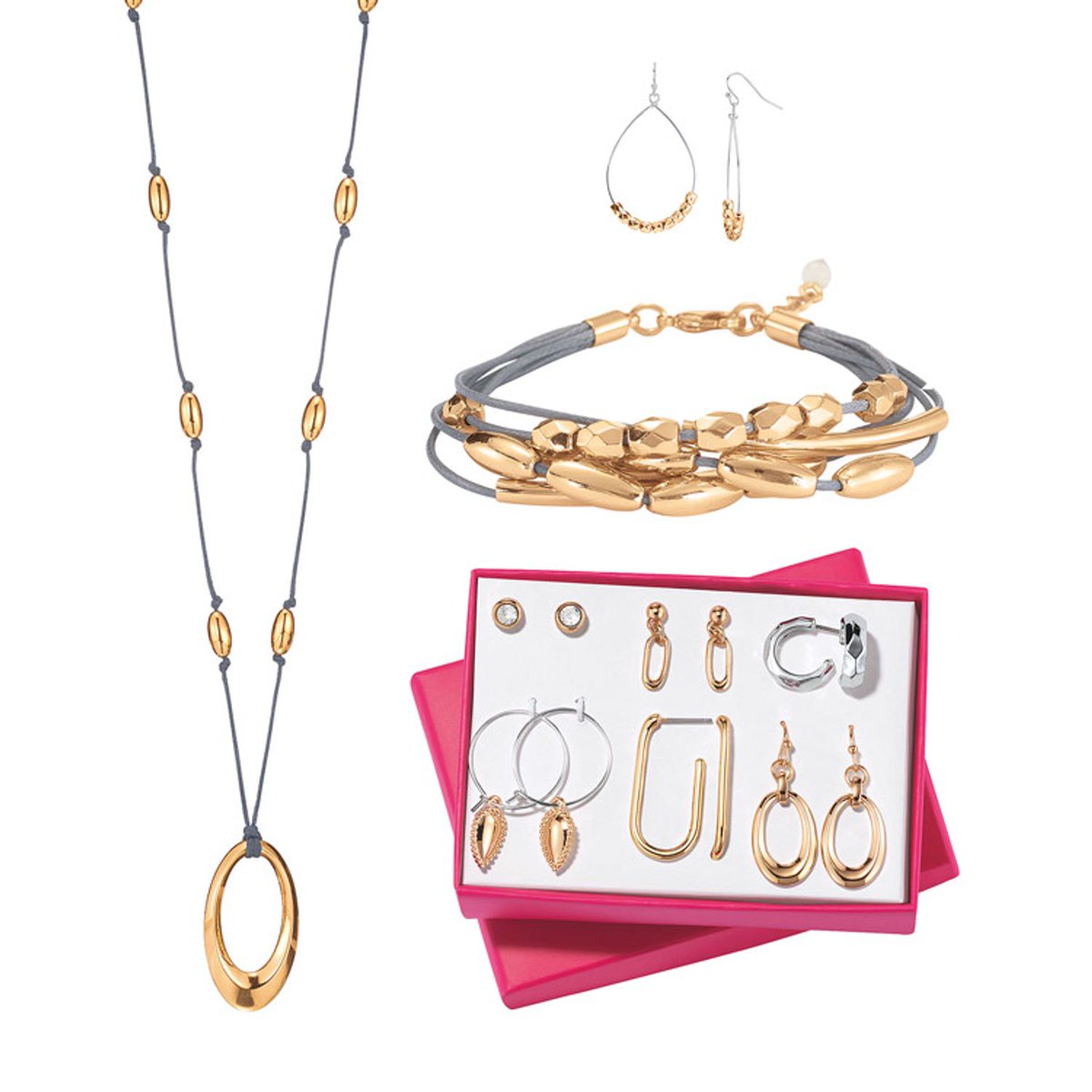 From the Cord and Metal Collection by Avon - A collection that captures the look of mixed metals is the perfect wardrobe addition. These pieces create a modern yet eye-catching design that complements any ensemble. bit.ly/3orZJuX  #mixedmetals #jewelrylovers