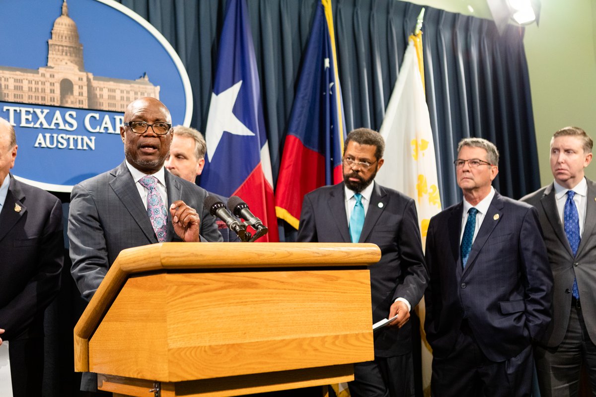 It was an absolute pleasure to be joined by my friend and brother, Bishop James Dixon in Austin to discuss the importance of continuing a state program that brings $2+ billion dollars of federal Medicaid reimbursement funds to provide healthcare to uninsured TXns #txlege #hounews
