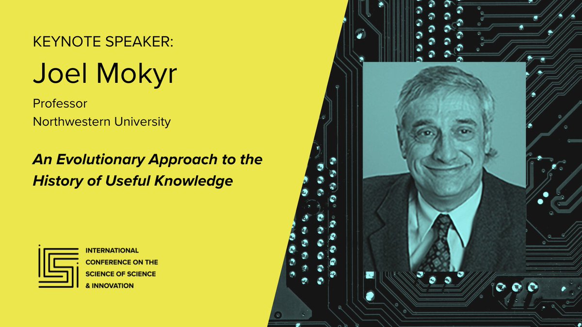 🌟Here's another feature for your Friday!🌟 We are thrilled to highlight our next speaker, Joel Mokyr, with his talk "An Evolutionary Approach to the History of Useful Knowledge"

📣Catch this talk Wed afternoon at #ICSSI2023!!
icssi.org/2023-schedule
