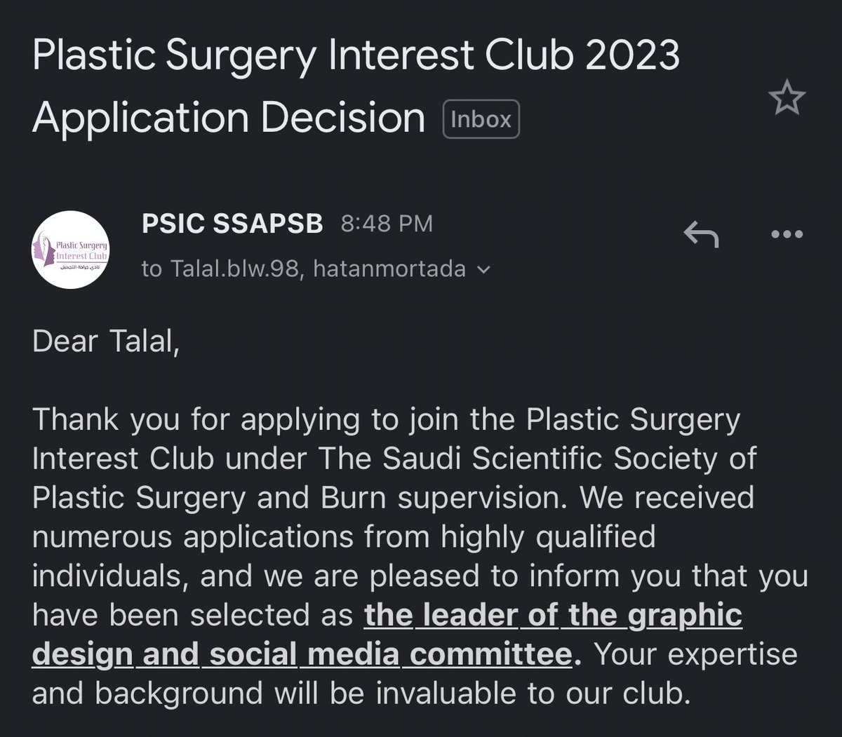 Pleased to join @PSIC_SSAPSB team 😍

Excited for this experience, and looking forward to it !
