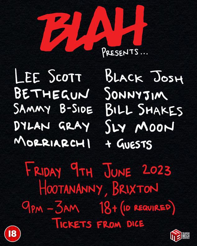 📍BRIXTON

🏴‍☠️TONIGHT 

WE BRING YOU FULL FORCE <a href="/blahrecords/">Blah Records</a> MAYHEM 

🎬🎬🎬