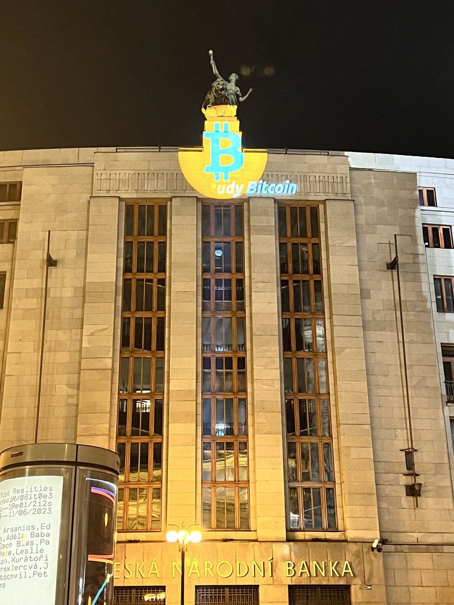 From Prague with love. National Bank of the Czech Republic.
#bitcoin