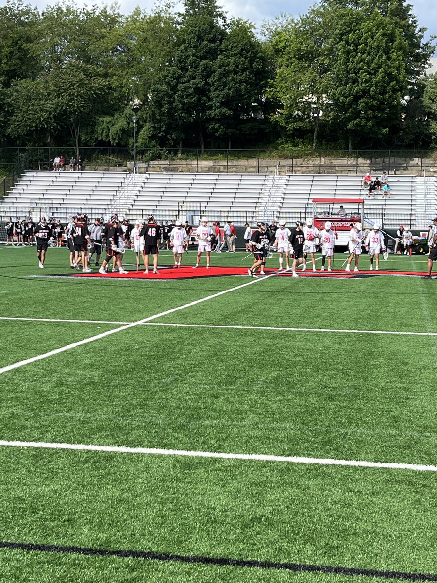 ForanLacrosse's tweet photo. After a delay about to start here at Prep. #ctlax https://t.co/b5b11Ricm4