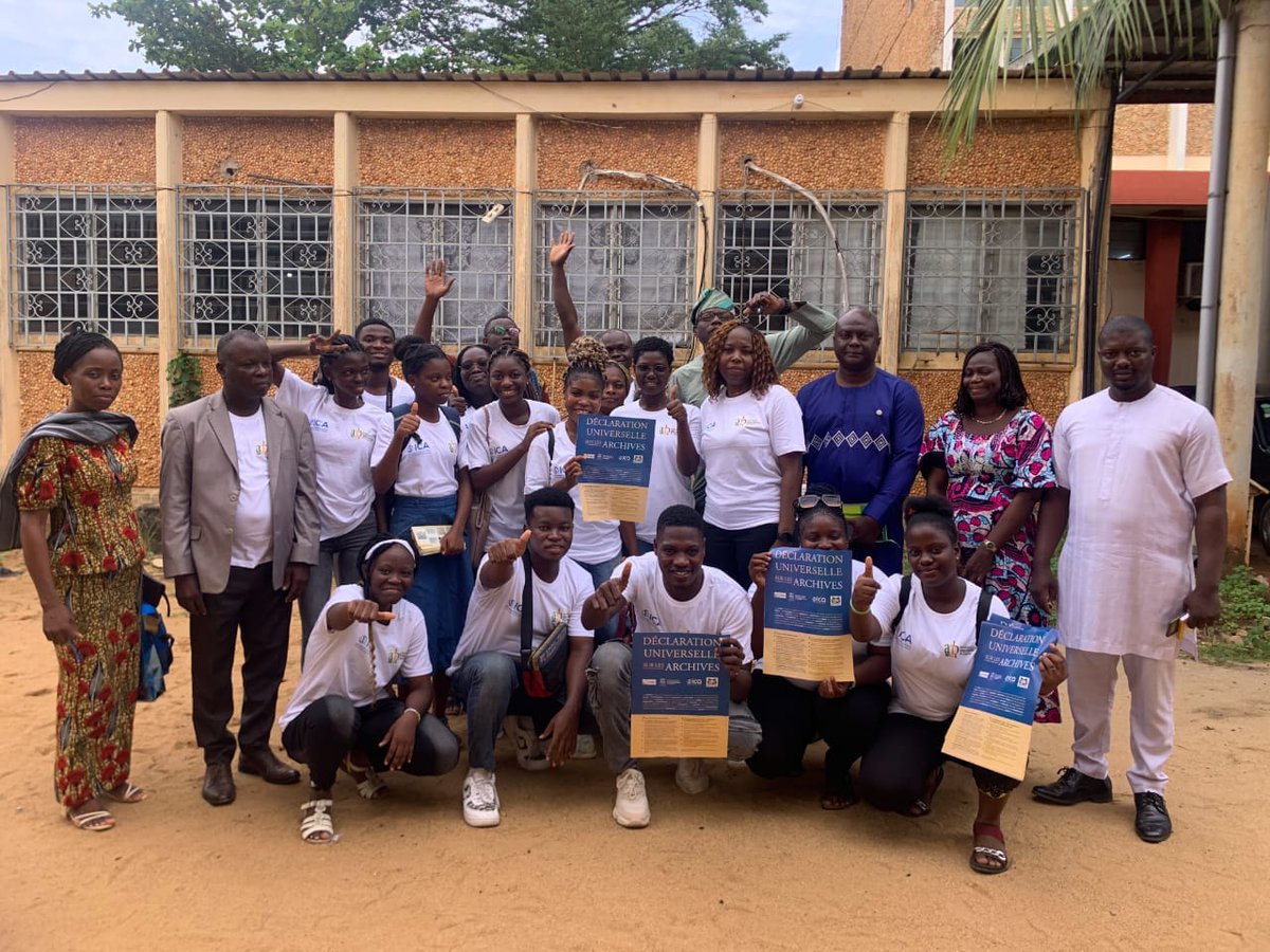 #iaw2023 a privilégié ce jour, des actions de sensibilisation à l'endroit des  étudiants des Universités d'Adjara, de l'INJEPS et de l'École normale supérieure de Porto-Novo, en lien avec le programme Jeunes AMBASSADEURS DES ARCHIVES NATIONALES DU BENIN .