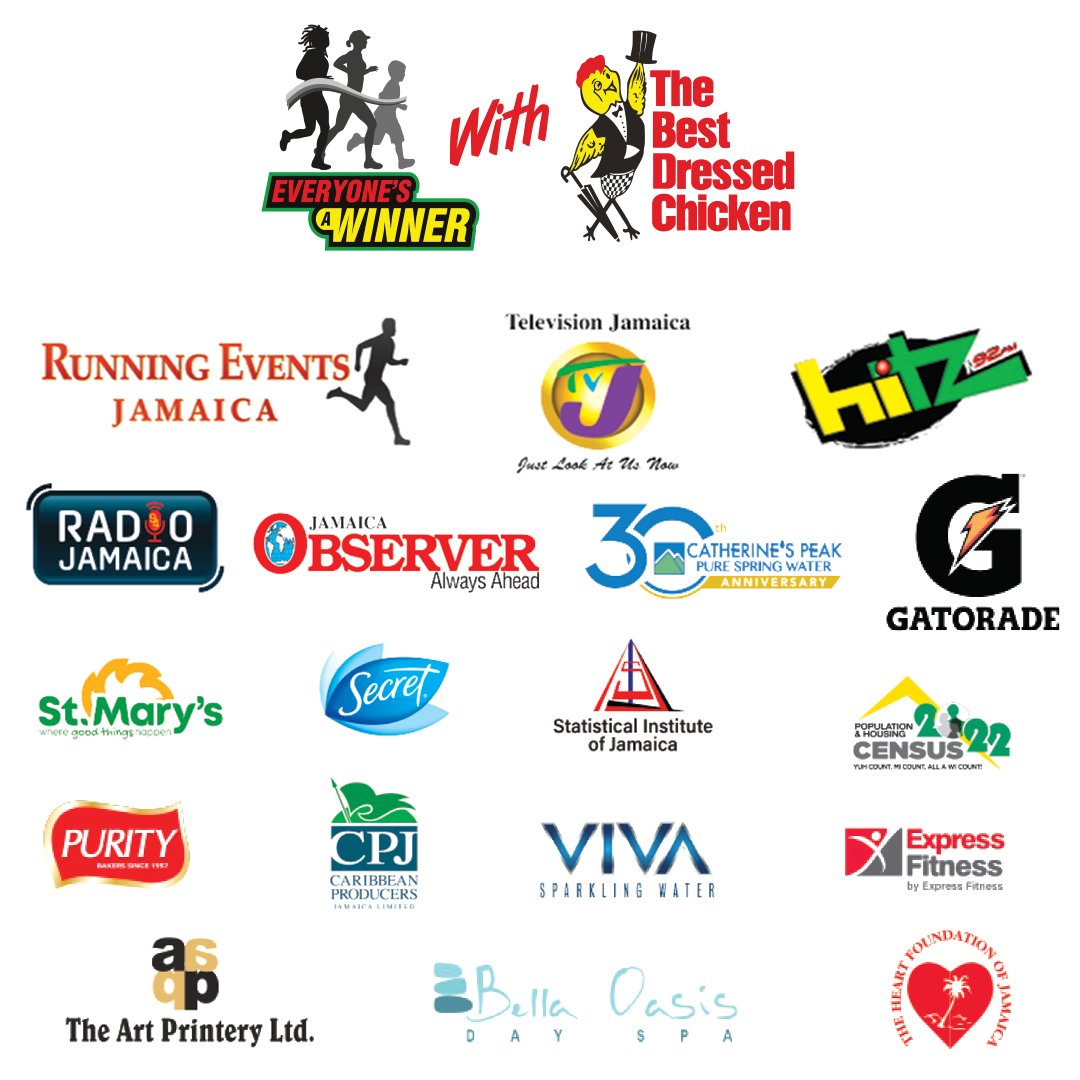 THANK YOU to our amazing sponsors! We could not present this race without them 💛

Join us on Father's Day, Sunday, June 18 at 6:00 AM and help us celebrate Dad along with this special group of sponsors.

A fit father - a family's gift! 💪

#RunningEventsJa #BestDressedChicken