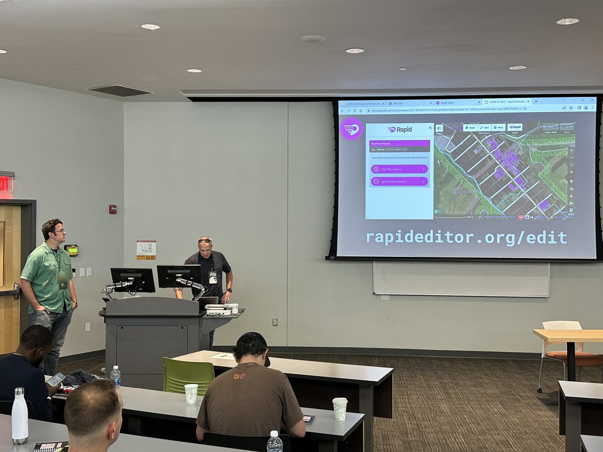 AbhishektripMe's tweet image. @mapwithrapid workshop happening now in room 2104

#sotm2023 #stateofthemap
