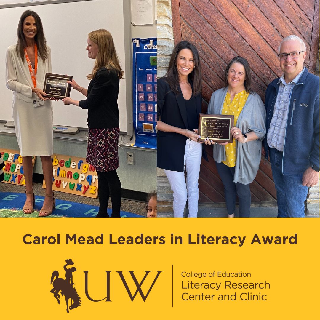 🌟Congratulations✨ to Jennifer Hayward (right: Pinedale Title I Reading Teacher) and Melanie Hornbeck (left: Laramie County Outreach Librarian), who were named co-recipients of the Carol Mead Award. 

Learn more: bit.ly/3X5CcNu

#WyoEdChat #WyomingEducation