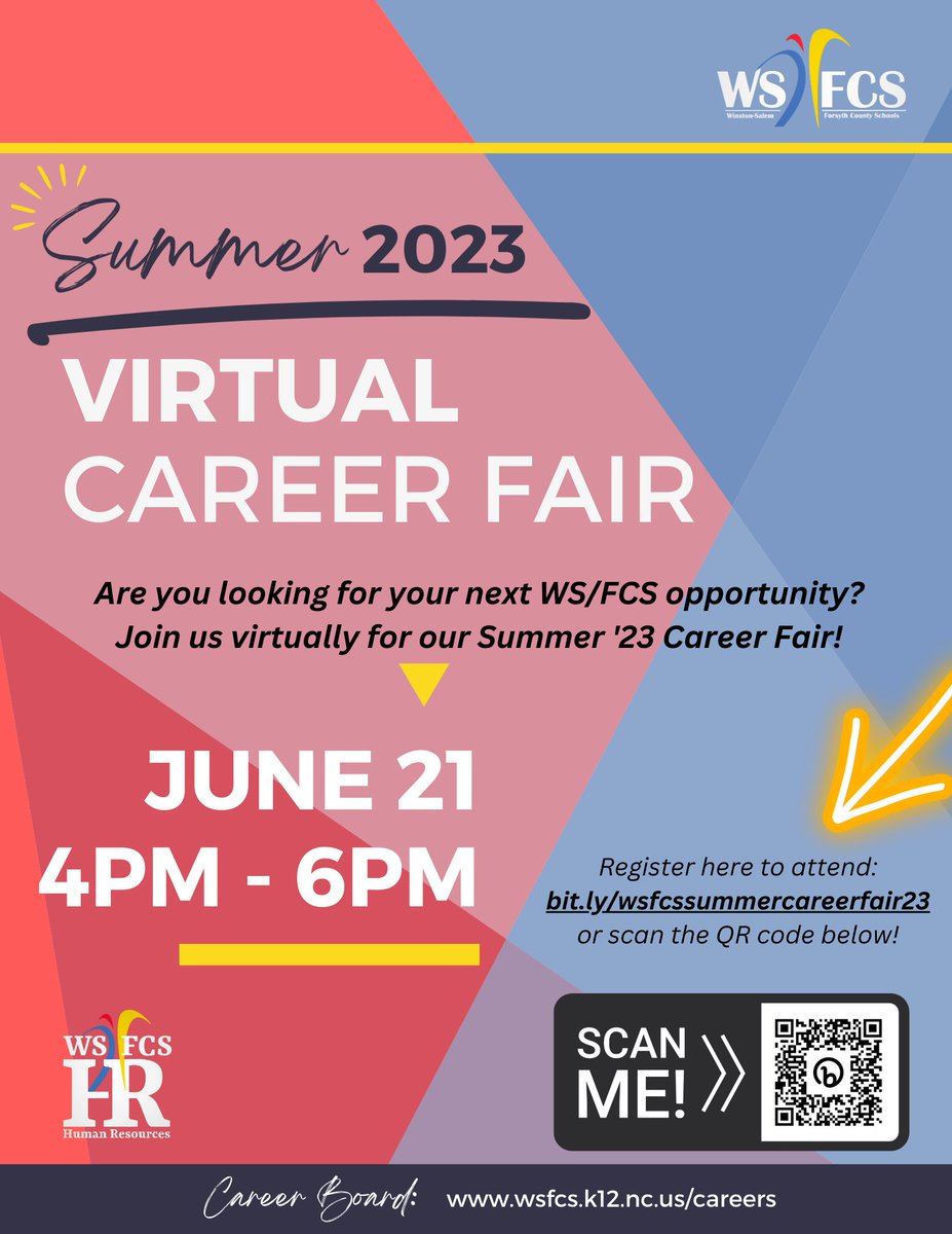 @wsfcs is hiring! Check out the Career Fair!
@PrincipalUCES