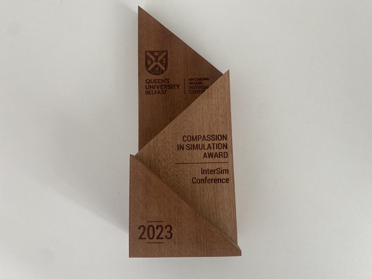 DrGerryG's tweet photo. Many thanks to @greenatqueens for helping us make this as an environmentally conscious simulation conference as best we can. #InterSimASM23 @QUBInterSim β»οΈ
I thinking making prizes out of recycled wood are so much nicer! https://t.co/taAhSfKKw2