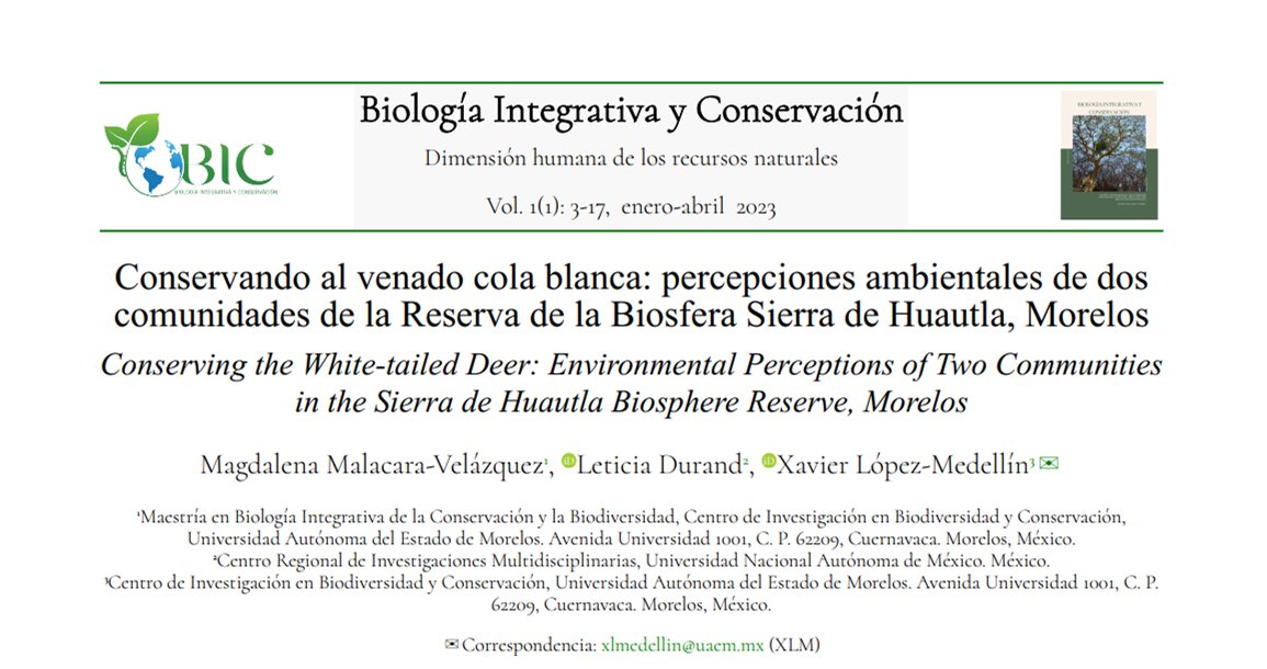 BIC_UAEM's tweet photo. Artículo completo disponible en https://t.co/2nWMaHYKSI
Mediante técnicas de investigación cualitativa, se identifican los costos y beneficios que la #conservación significa para las #comunidades involucradas, así como sus intereses, problemáticas actuales y perspectivas https://t.co/EV9floZs37
