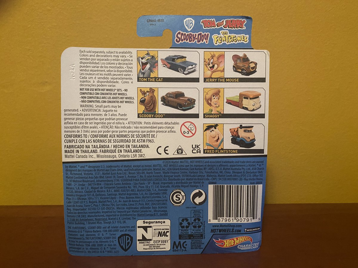 CollectorHanna's tweet photo. Today I found this flintstones hot wheels from 2021. Hope one day I can find the Scooby doo and the Tom and jerry ones from these collection of 5 #theflintstones #lospicapiedras #hotwheels #scalemodels #scoobydoo #tomandjerry #hannabarbera https://t.co/gI64KorVsg